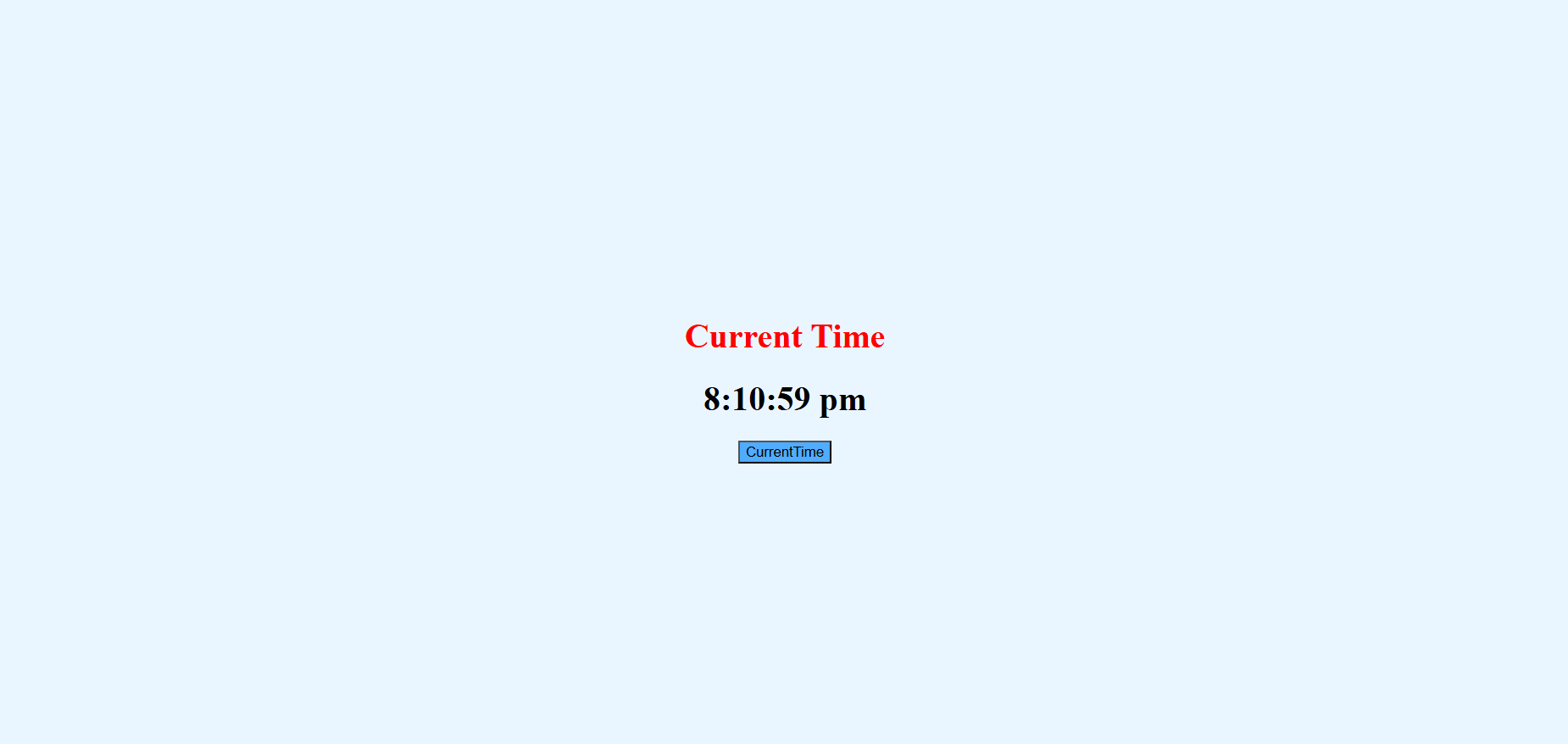 Time Change Live Clock React App